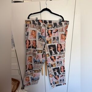 PLAYBOY Photo Collage Straight-Leg Pants in Pink Multi